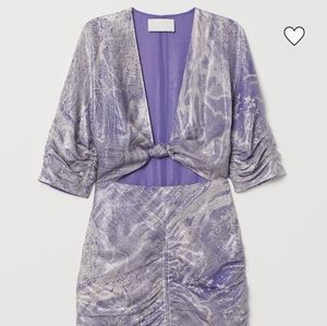H&M Conscious Exclusive NWT purple minidress